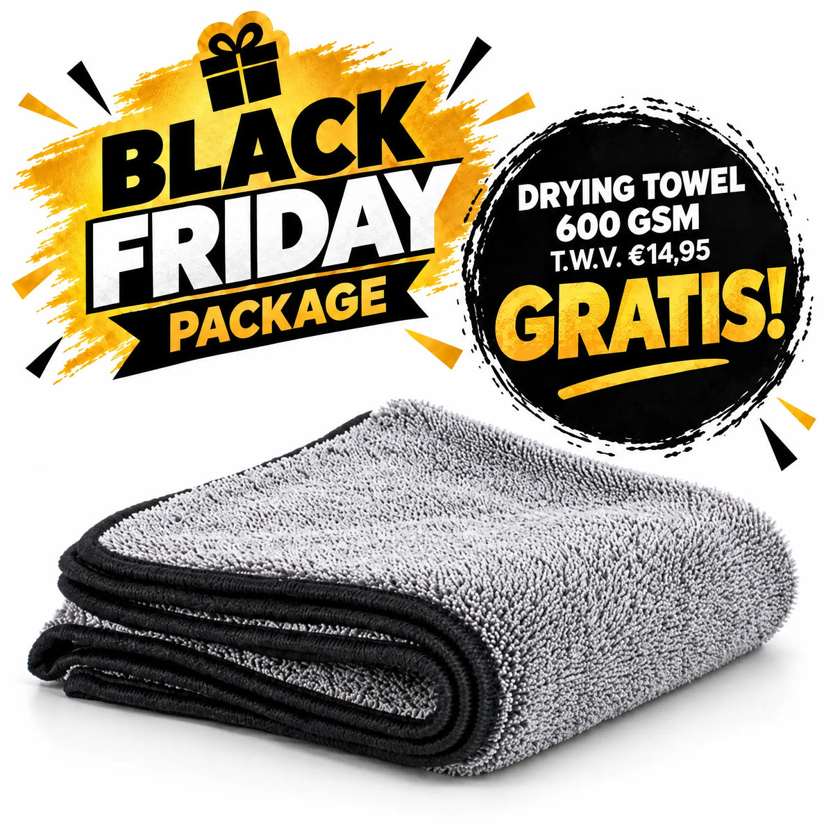 Black Friday Package + GRATIS Droogdoek